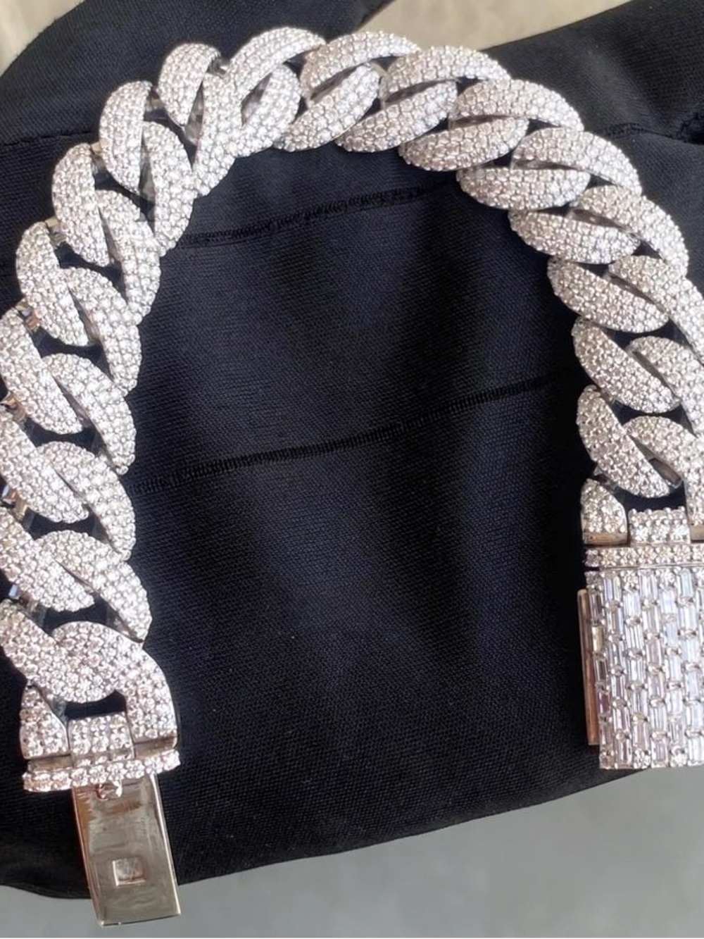 14MM Miami Cuban Link Bracelet 925 Silver Iced Out